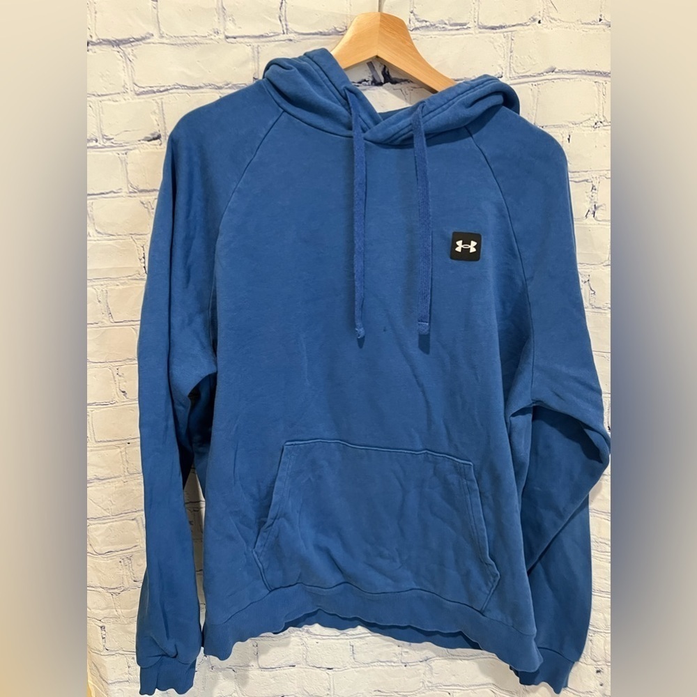 Under Armour Mens Rival Cotton Hoodie size large - Picture 2 of 5